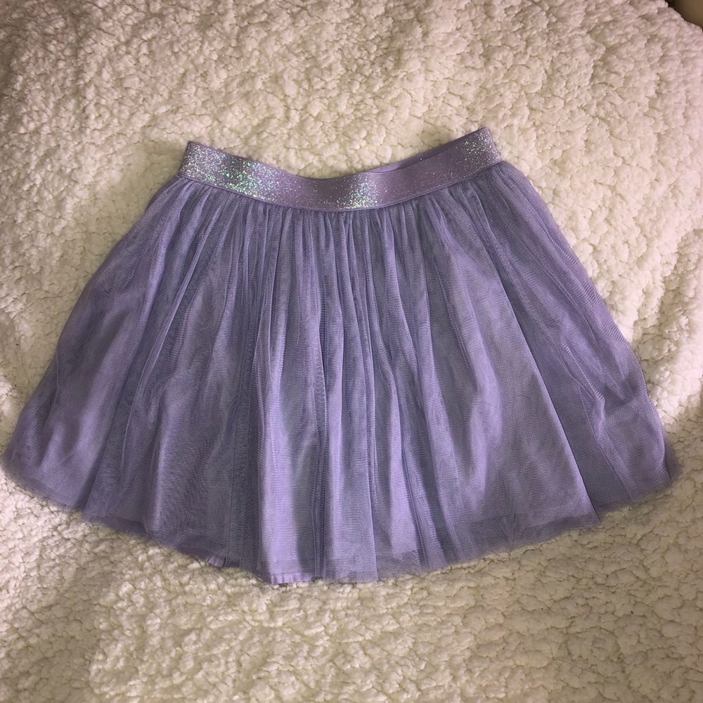 Purple ruffle junior SKIRT.